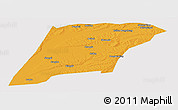 Political Panoramic Map of Hailun, cropped outside