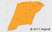 Political Simple Map of Hailun, cropped outside