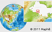 Physical Location Map of Harbin Shi, highlighted parent region