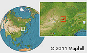 Satellite Location Map of Harbin Shi