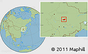 Savanna Style Location Map of Harbin Shi