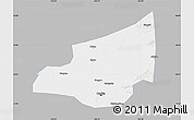 Gray Map of Harbin Shi, single color outside