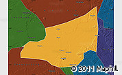 Political Map of Harbin Shi, darken