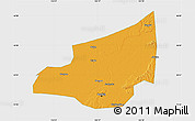 Political Map of Harbin Shi, single color outside