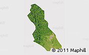 Satellite 3D Map of Hegang Shi, cropped outside