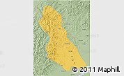 Savanna Style 3D Map of Hegang Shi