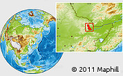 Physical Location Map of Hegang Shi