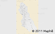 Classic Style Map of Hegang Shi, single color outside