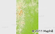 Physical Map of Hegang Shi