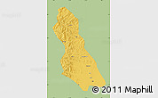 Savanna Style Map of Hegang Shi, single color outside