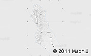 Silver Style Map of Hegang Shi, single color outside