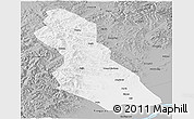 Gray Panoramic Map of Hegang Shi