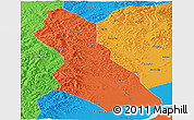 Political Panoramic Map of Hegang Shi