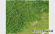 Satellite Panoramic Map of Hegang Shi