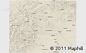 Shaded Relief Panoramic Map of Hegang Shi