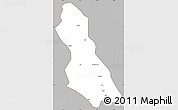Gray Simple Map of Hegang Shi, cropped outside