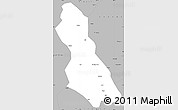 Gray Simple Map of Hegang Shi