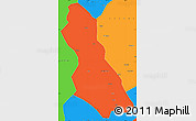 Political Simple Map of Hegang Shi
