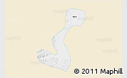 Classic Style 3D Map of Heihe Shi, single color outside