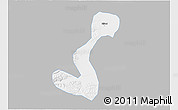 Gray 3D Map of Heihe Shi, single color outside