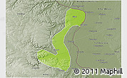 Physical 3D Map of Heihe Shi, semi-desaturated