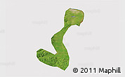 Satellite 3D Map of Heihe Shi, cropped outside