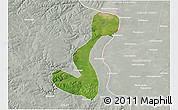 Satellite 3D Map of Heihe Shi, lighten, semi-desaturated