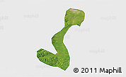 Satellite 3D Map of Heihe Shi, single color outside