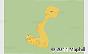 Savanna Style 3D Map of Heihe Shi, single color outside