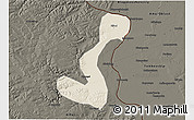 Shaded Relief 3D Map of Heihe Shi, darken