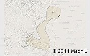 Shaded Relief 3D Map of Heihe Shi, lighten