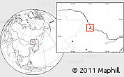 Blank Location Map of Heihe Shi