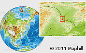 Physical Location Map of Heihe Shi