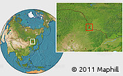 Satellite Location Map of Heihe Shi