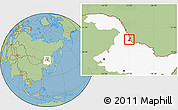 Savanna Style Location Map of Heihe Shi, highlighted parent region