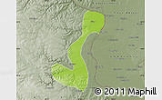 Physical Map of Heihe Shi, semi-desaturated