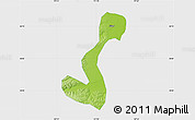 Physical Map of Heihe Shi, single color outside