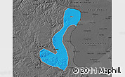 Political Map of Heihe Shi, darken, desaturated