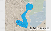 Political Map of Heihe Shi, lighten, semi-desaturated