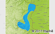 Political Map of Heihe Shi, physical outside