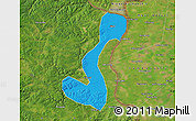 Political Map of Heihe Shi, satellite outside