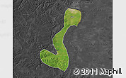 Satellite Map of Heihe Shi, darken, desaturated