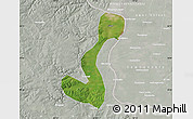 Satellite Map of Heihe Shi, lighten, semi-desaturated