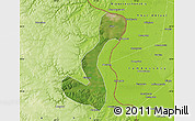 Satellite Map of Heihe Shi, physical outside