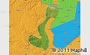 Satellite Map of Heihe Shi, political outside