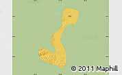 Savanna Style Map of Heihe Shi, single color outside
