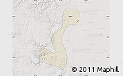 Shaded Relief Map of Heihe Shi, lighten, semi-desaturated
