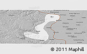 Gray Panoramic Map of Heihe Shi