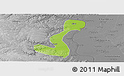 Physical Panoramic Map of Heihe Shi, desaturated