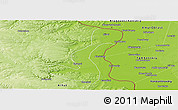 Physical Panoramic Map of Heihe Shi